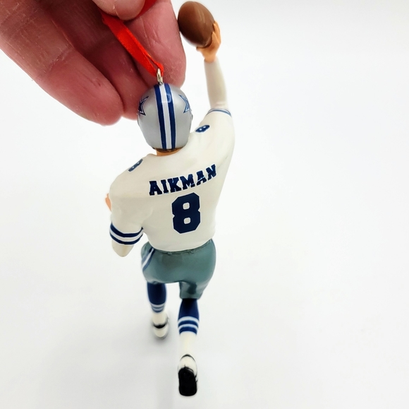Hallmark Troy Aikman Christmas Ornament Dallas #8 Football - Picture 4 of 8